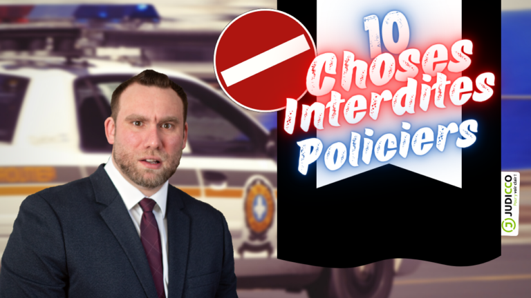 16 choses interdites aux policiers du  Québec
